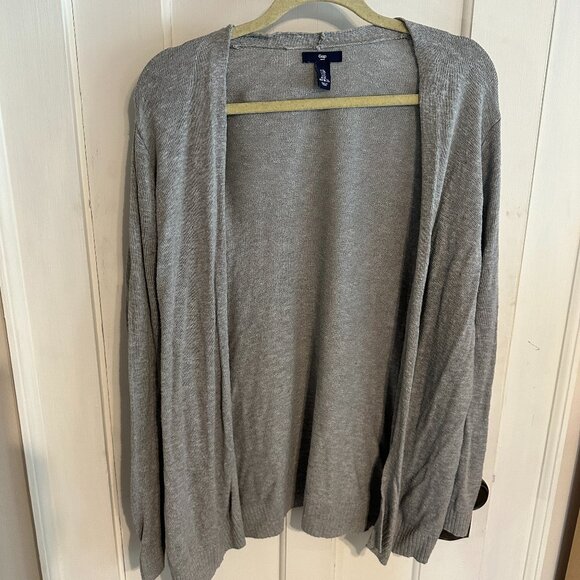 | GAP FACTORY | Gray Open Front Cardigan - Picture 1 of 8